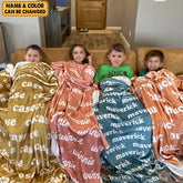 Personalized Name Custom Blanket for Baby, Kids, Youth, Adult